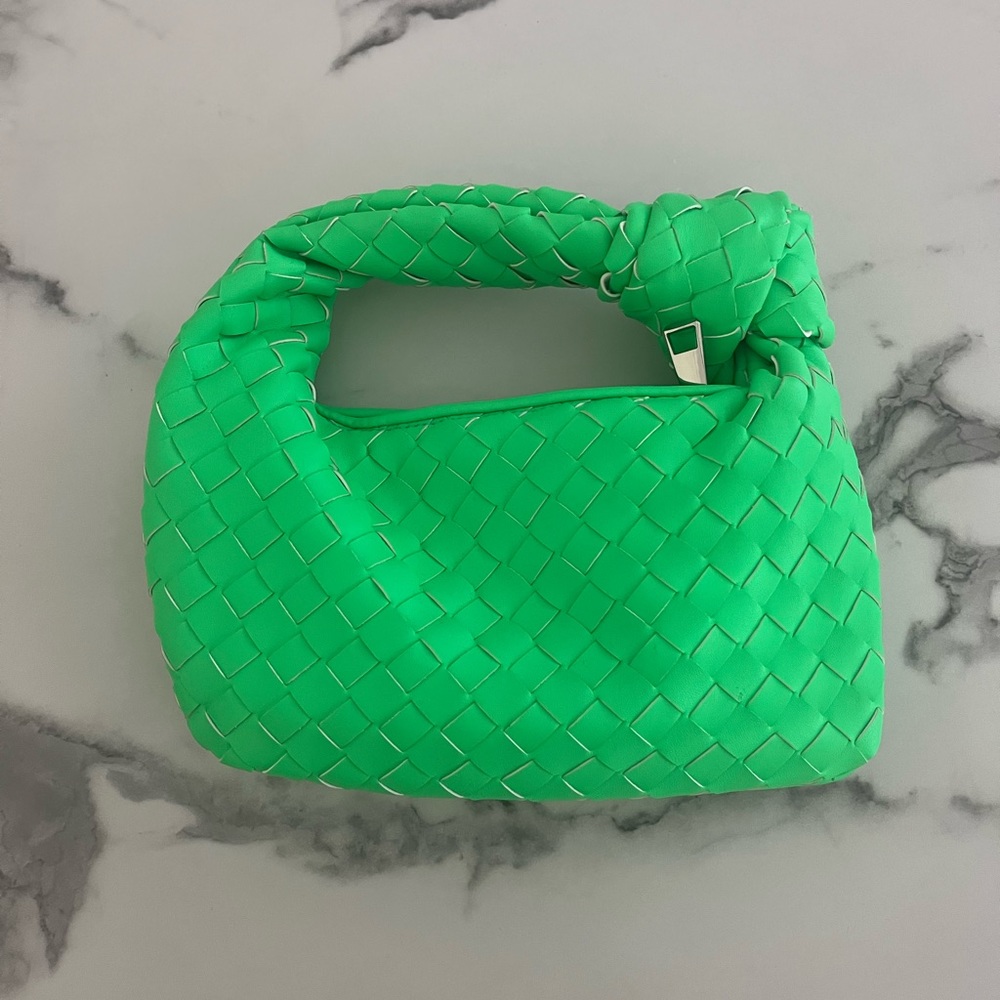 Green Woven Handbag